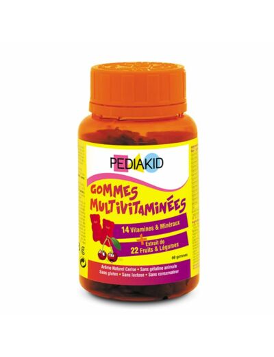 Gommes Multivitamines Gout Cerise X60 Pediakid