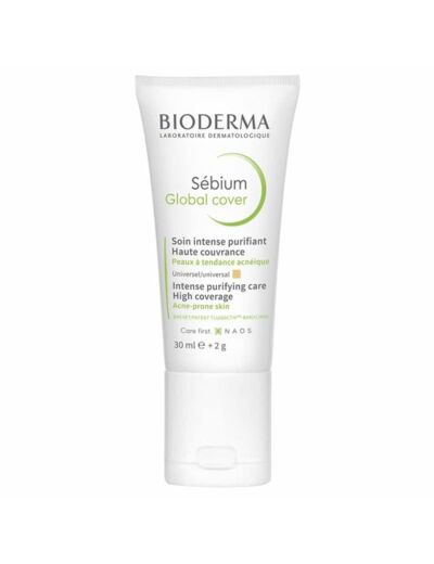Crème teintée anti-imperfections 30ml Sebium Peaux acnéiques Bioderma