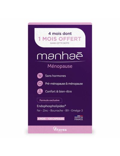 Menopause Sans Hormones 120 capsules Manhaé