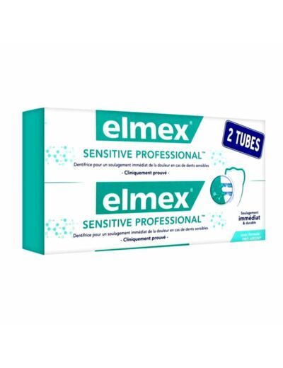 Sensitive Professional Dentifrice 2x75ml Elmex
