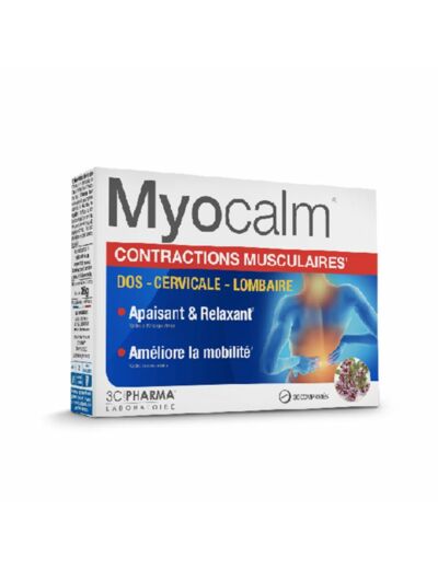 Myocalm Contractions Musculaires 30 Comprimes 3C Pharma