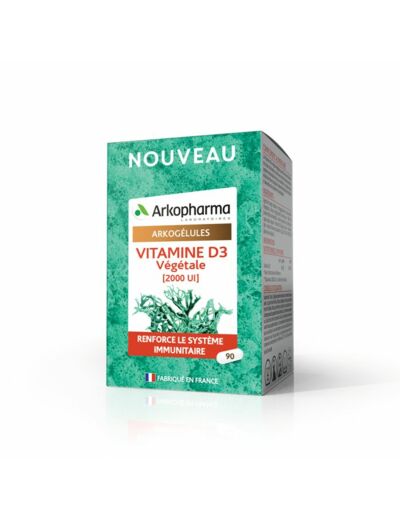 Vitamine D3 végétale 90 gélules Arkogélules Arkopharma